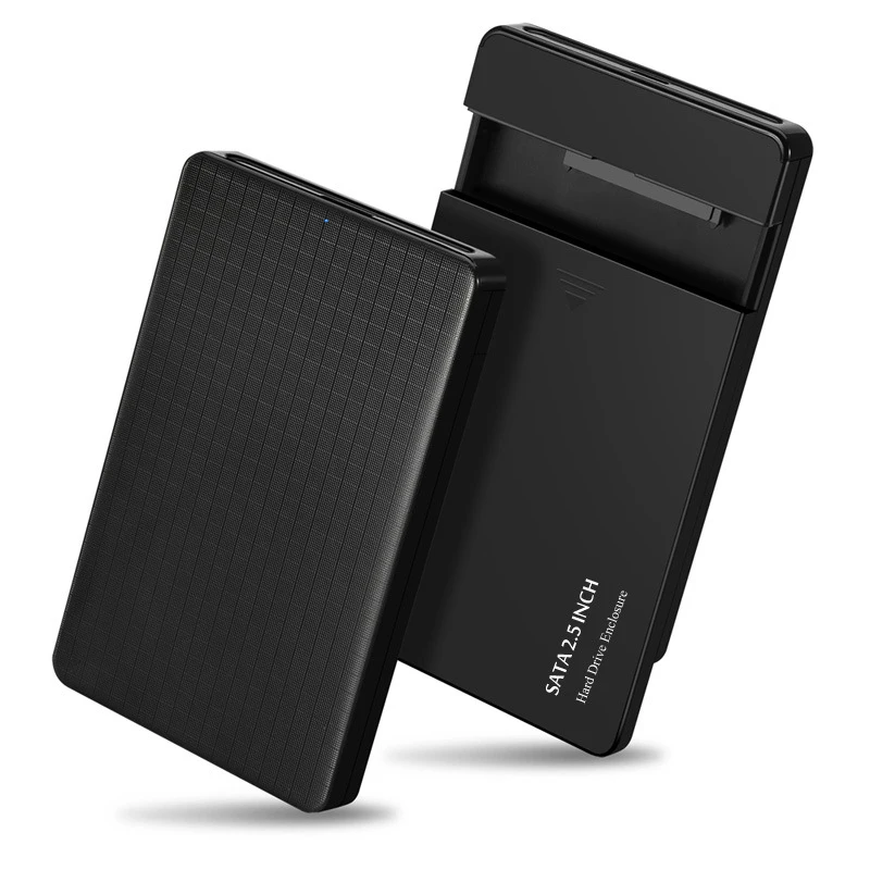 Клетчатый дизайн 2,5 дюйма USB 3,0 type-C SATA HDD Box HDD жесткий диск Внешний HDD корпус черный чехол