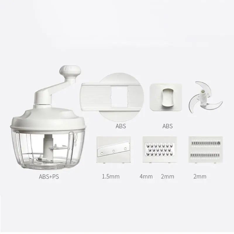 Portable Manual Meat Grinder Stainless Steel Fruit Vegetable Shredder Slicer Food Chopper Mincer Home Kitchen Appliances