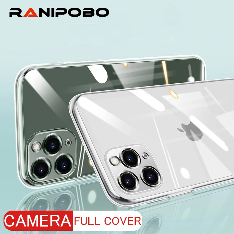 

Clear Camera Protection Soft Phone Case For iPhone 11 11 Pro Max X XR XS Max High transparent Silicone Phone Back Cover Shell