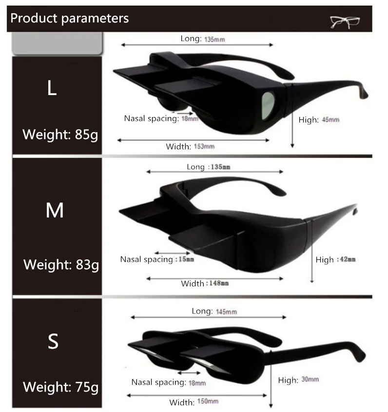 1 шт., креативные очки для ленивого человека, горизонтальный тип, отражающие очки, лежа, для просмотра ТВ, газета, перископ, очки для чтения, YS05