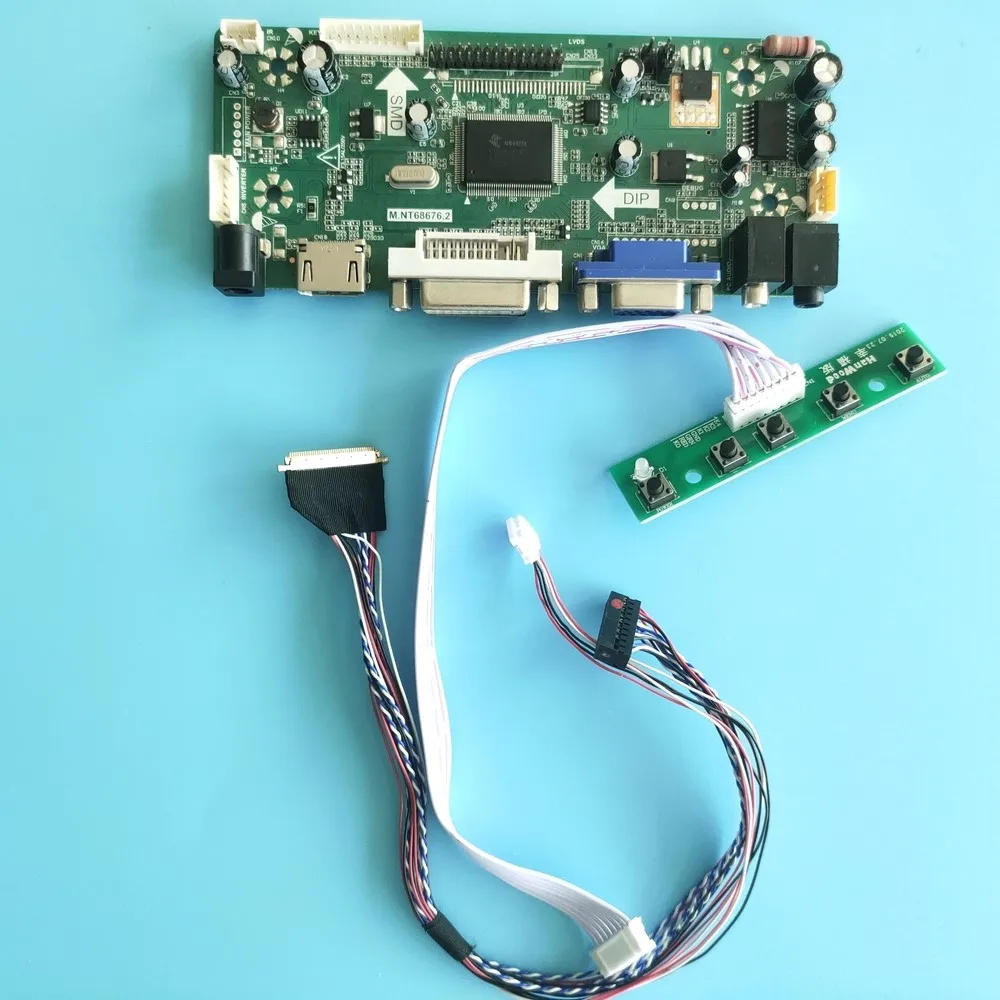 

Комплект для телефона/планшетов управления, Дисплей HDMI + DVI + VGA LCD LED Panel M.NT68676 15,6 "1366x768 40pin Display