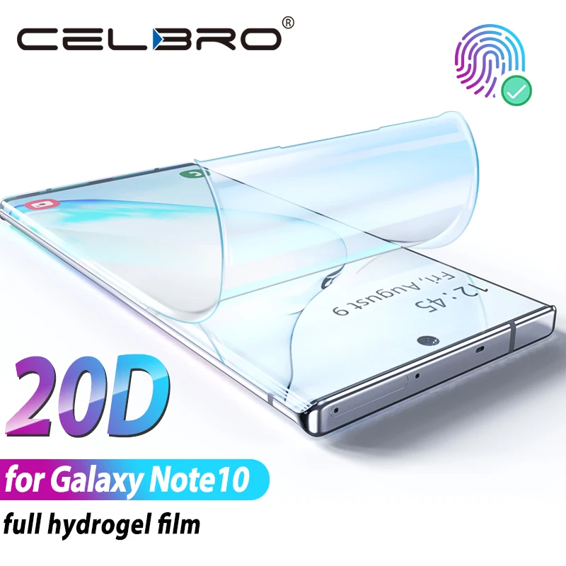 Не закаленное стекло мягкая Гидрогелевая пленка для samsung Galaxy Note 10 Plus S10 Plus Защитная пленка для экрана Note 10+ S10+ защитная пленка
