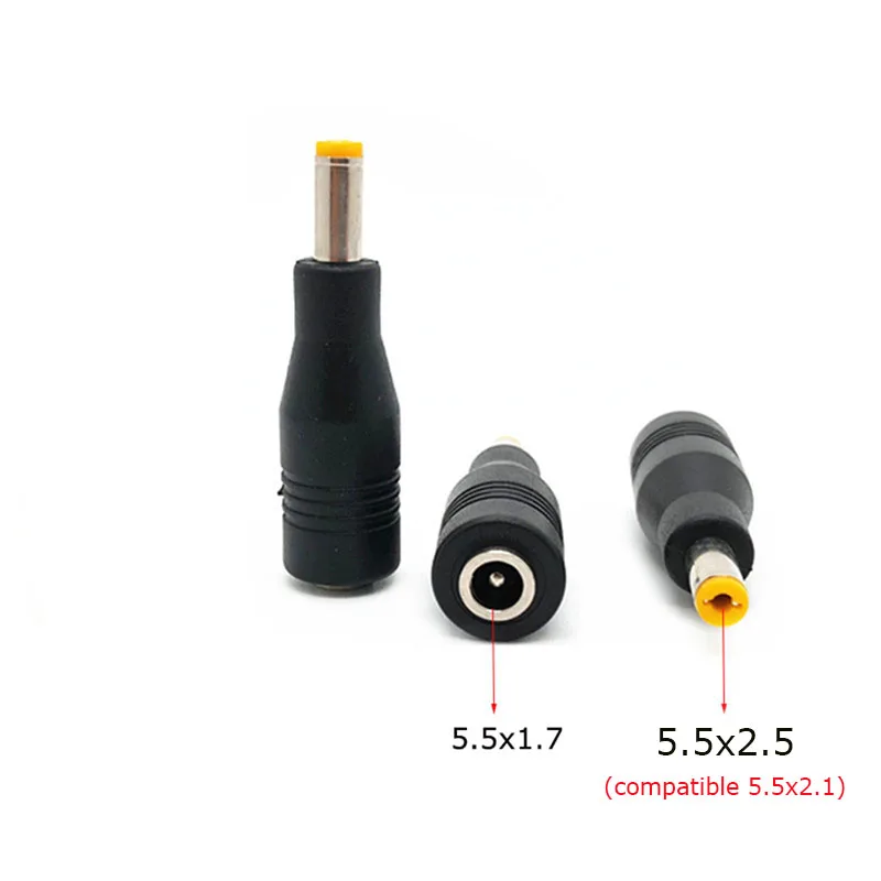 5 Pezzi DC 5.5x2.5mm Spina Maschio Di Alimentazione Connettore