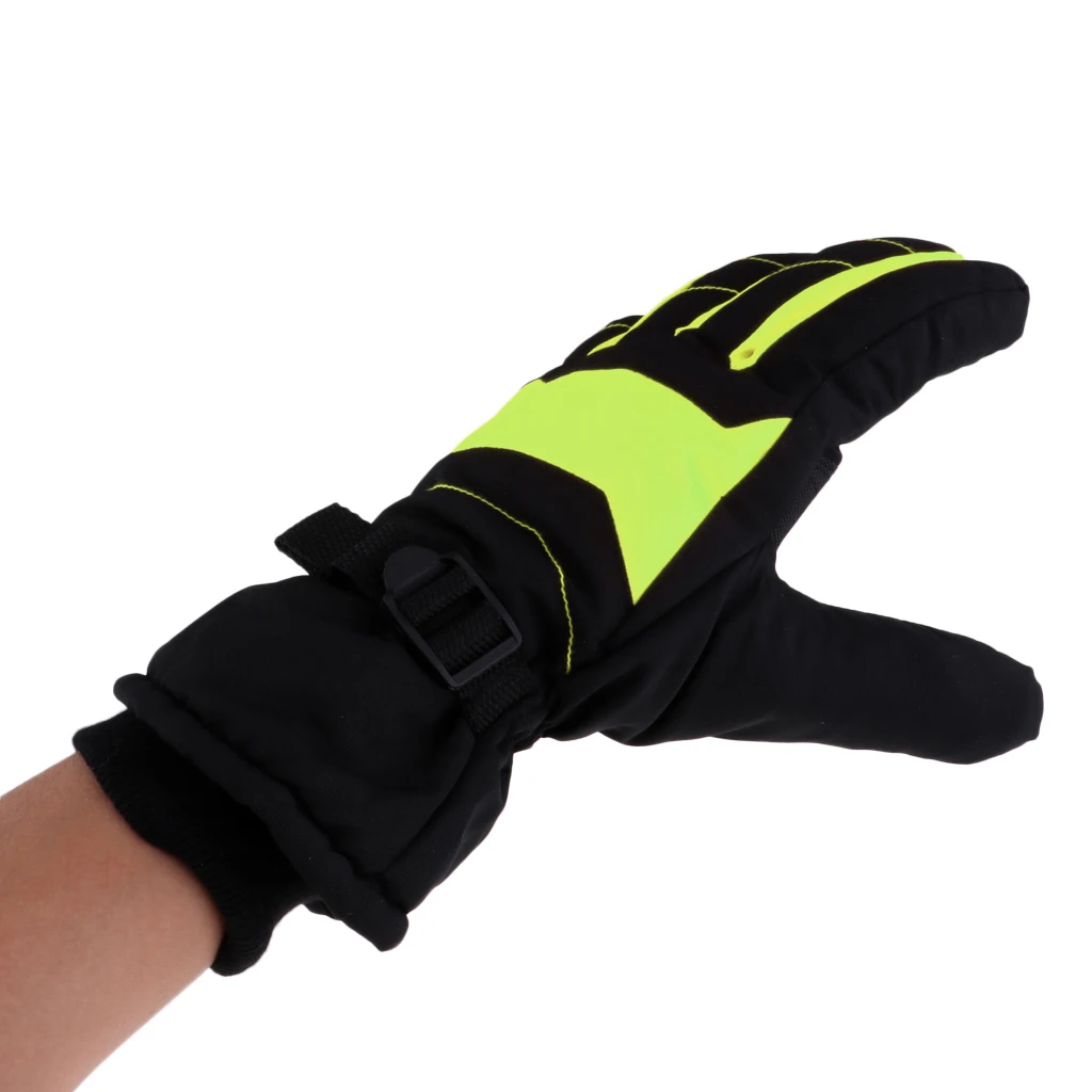 Adult Kids Waterproof Ski Gloves Winter Warm Snowboard Snowmobile Cold Weather Gloves for Children Boys Girls Mens Womens