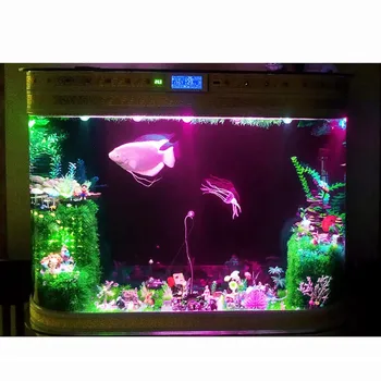

EU/US Plug Waterproof Light Decoration background Colorful For Fish tank Ponds Pool Bulb Aquarium Submersible LED Spotlight Lamp