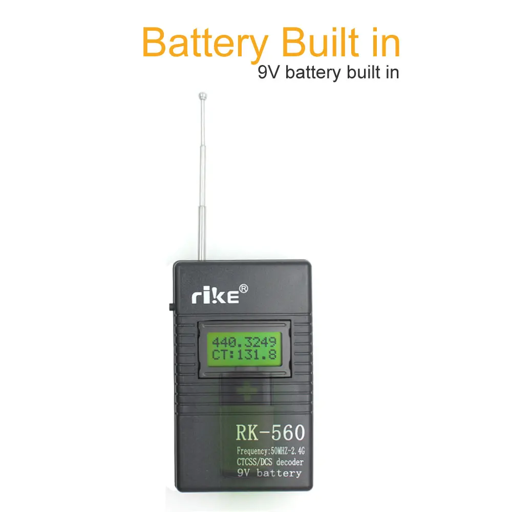 Frequency Counter RK-560 50MHz-2.4GHz Portable Frequency Tester RK560 DCS CTCSS Radio Meter