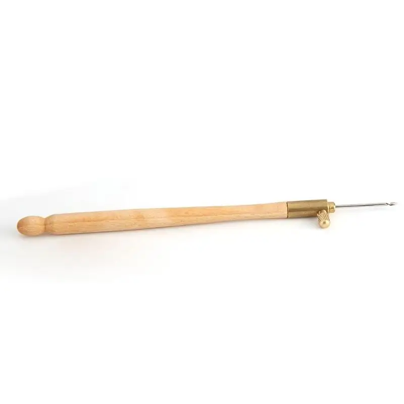 Вышивка крючком крючок деревянная ручка французский крючком швейные иглы Ремесло Швейные ткацкие принадлежности
