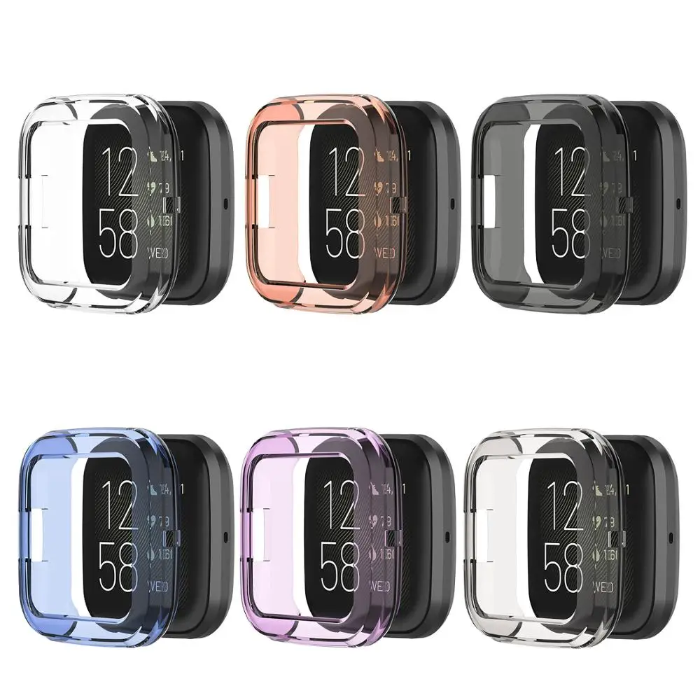 

Soft TPU Translucent Silicone Case cover for Fitbit Versa 2 Smartwatch Protective shell Versa2 Replaceable watch accessories
