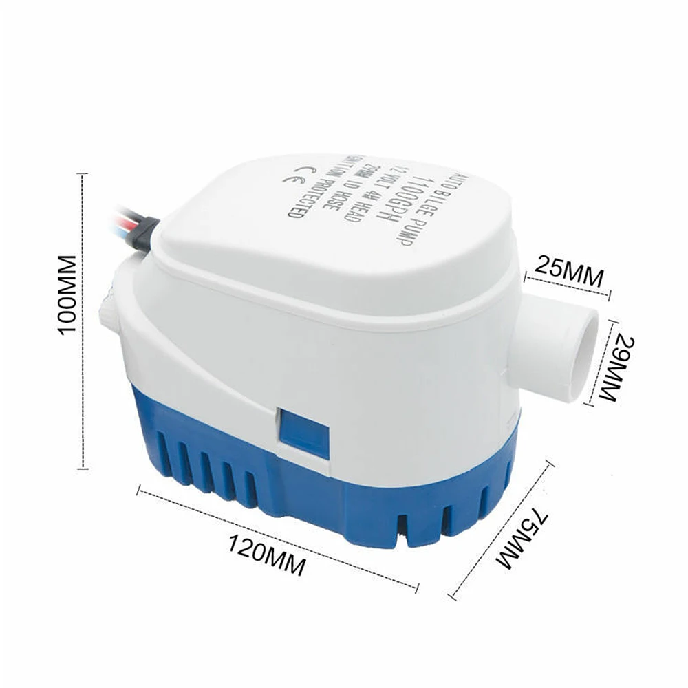Новая автоматическая 12 V/24 V 1100GPH откачивающий насос подводный водяной насос с поплавковый выключатель