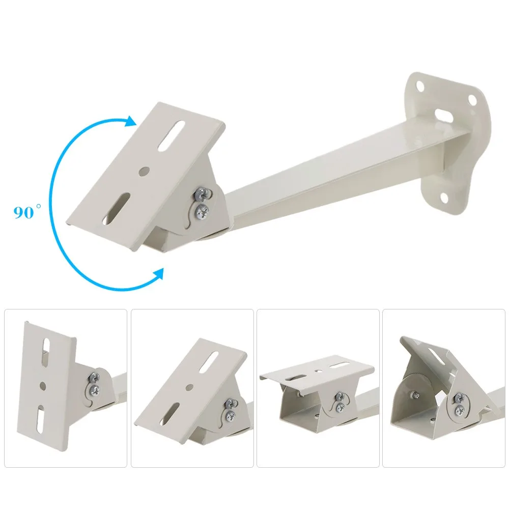 Security Camera Bracket Metal Surveillance CCTV Wall Ceiling Mount Indoor Outdoor with Adjustable Angles