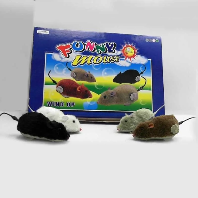 

Whole Person Simulated Animal Strange New Winding Spring Plush Cute Mouse Stall Hot Selling Educational Toy