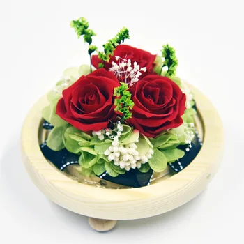 

Dried Flower Preserved Fresh Rose Christmas Decoration Navidad Home Decor Kerst Valentine's Day Gift Wedding Natale Decorazioni