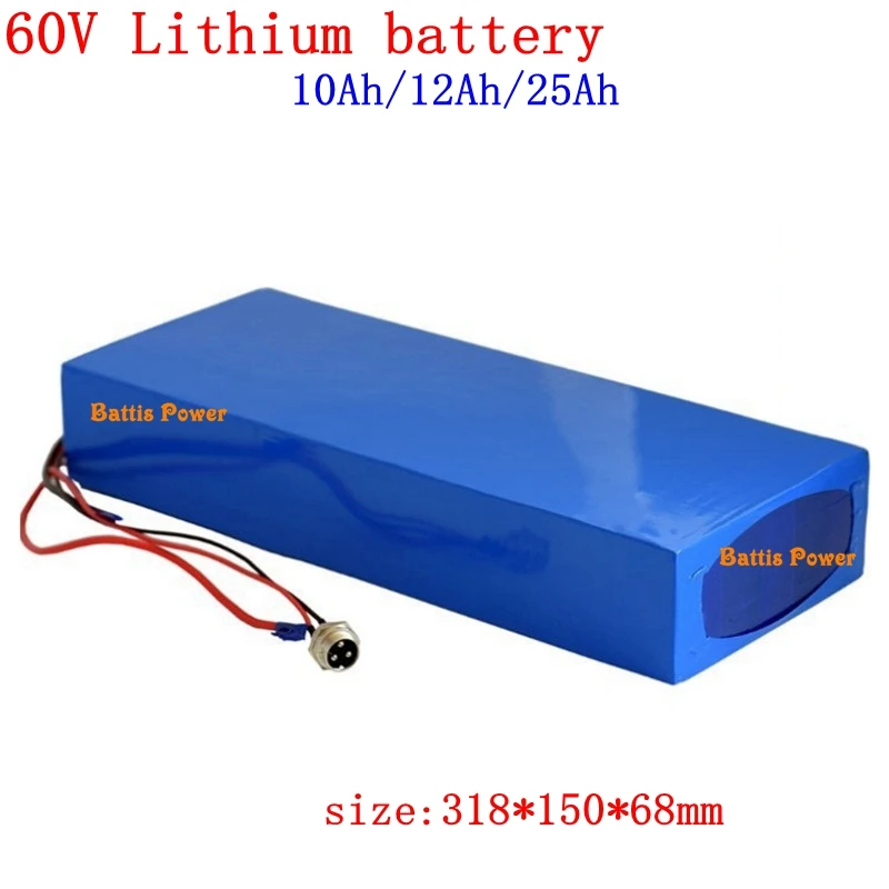 60v 10Ah 12Ah 25Ah комплект литий-ионный батарей BMS для электрических скутеров Citycoco