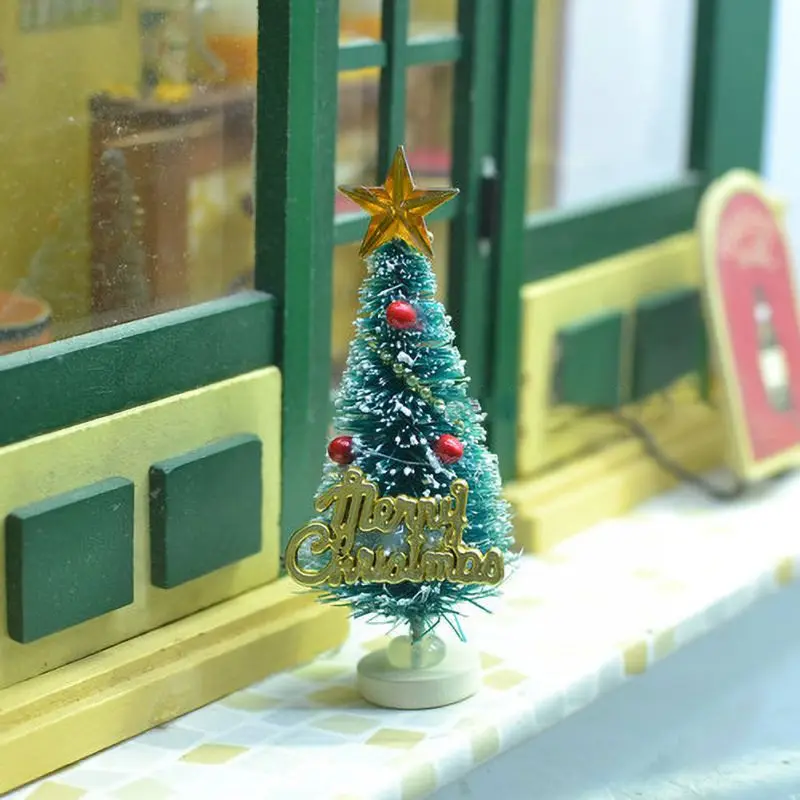 

Artificial Christmas Trees Tabletop, Snow Frost Christmas Trees For Christmas Crafts Decoration
