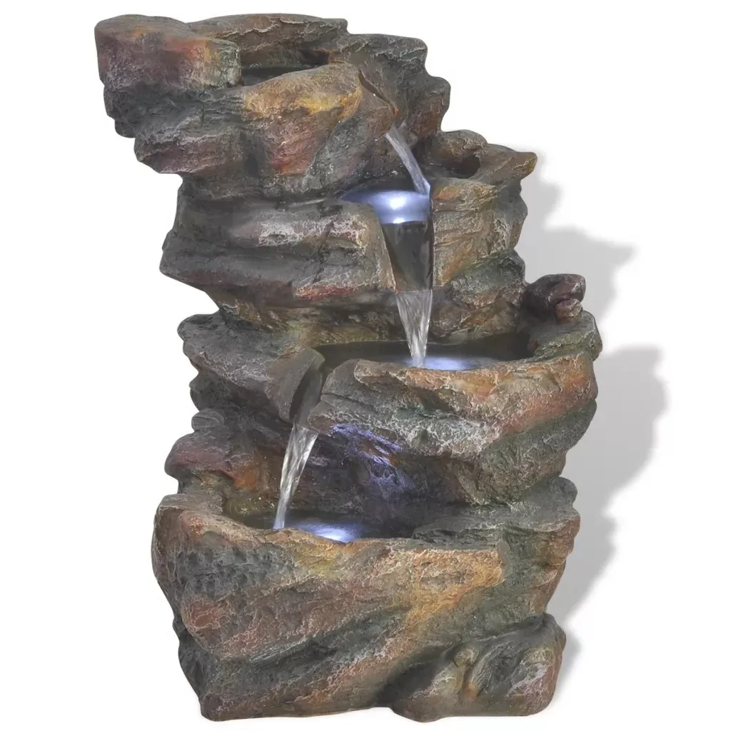 

VidaXL Indoor Fountain With LED Light Poly-Resin 242353