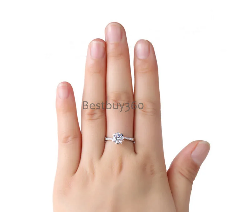 0.5ct 925 пробы Серебряное кольцо рука скручивание Снежинка помолвка синтетический Диамант кольцо гравировка имя S925 Кольца(JSA