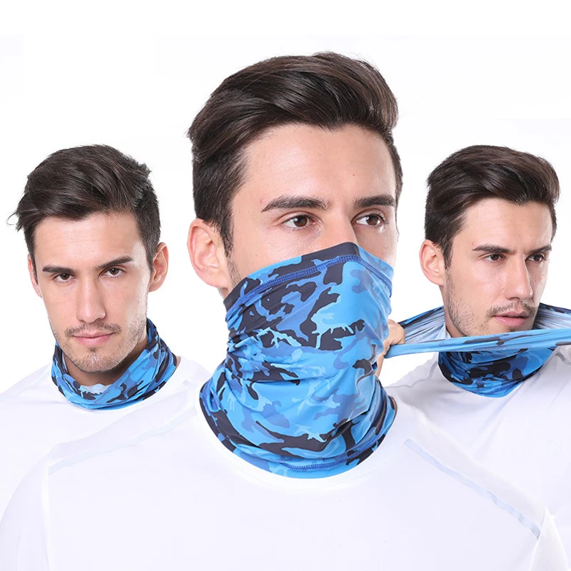Summer Military Tactical Bandana Face Scarves Tubular Head Mask Scraf Anti-UV Windproof Neck Gaiter Cover | Спорт и развлечения