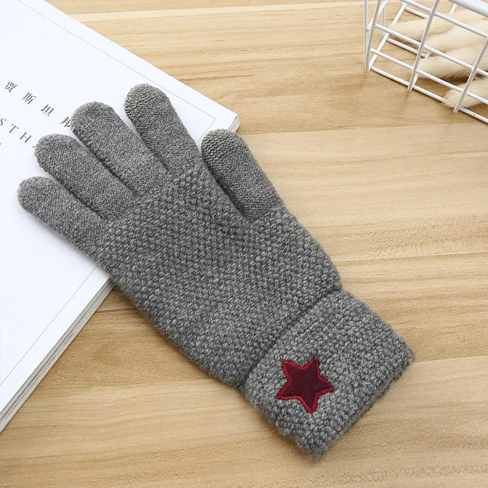 Light gray MISSKY мужские вязаные перчатки теплые руки Хранитель корейской версии модные стильные мужские перчатки с сенсорным экраном зимние мужские аксессуары - Цвет: Light gray