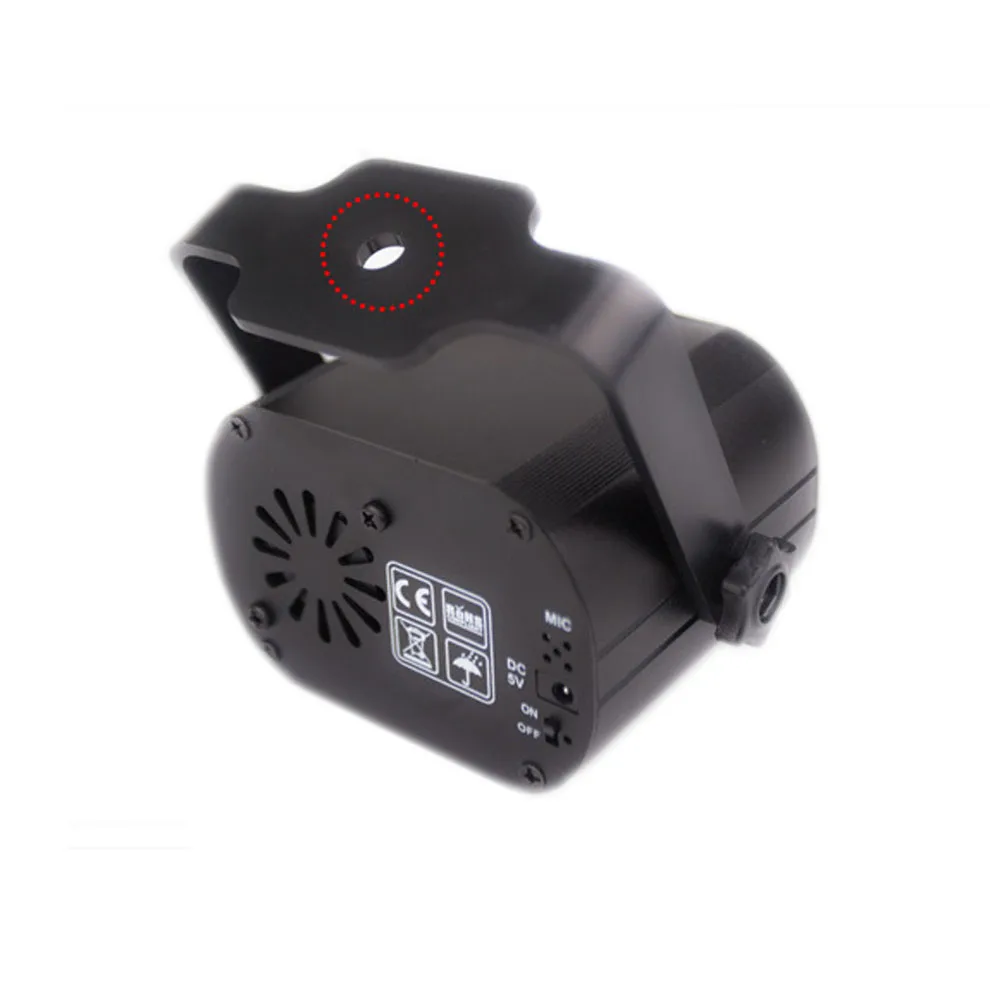 LED Disco DJ Party Projector Light USB Powered Sound Activate Red & Green Stage Lighting Effect Xmas Party Club Laser Light