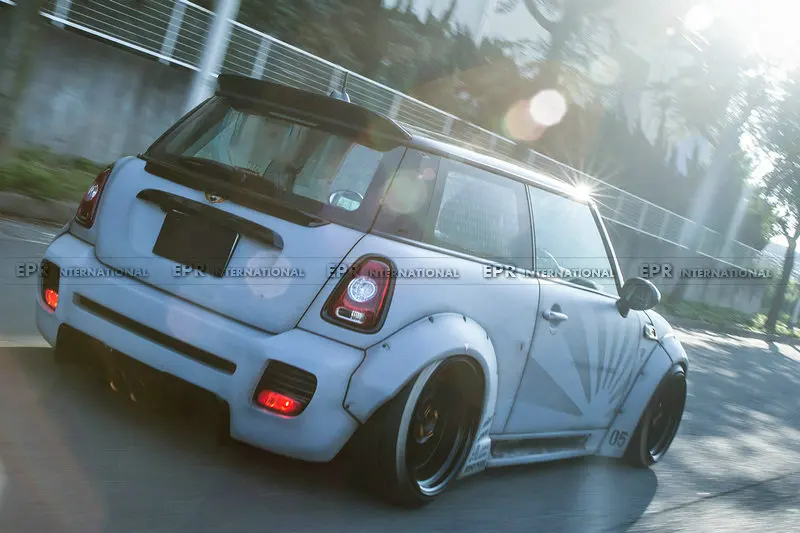 Углеродное крыло губ для R56 Mini Cooper S LB карбоновое волокно задний Средний спойлер(только 3 дверной Люк) Комплект кузова тюнинг отделка для Mini R56