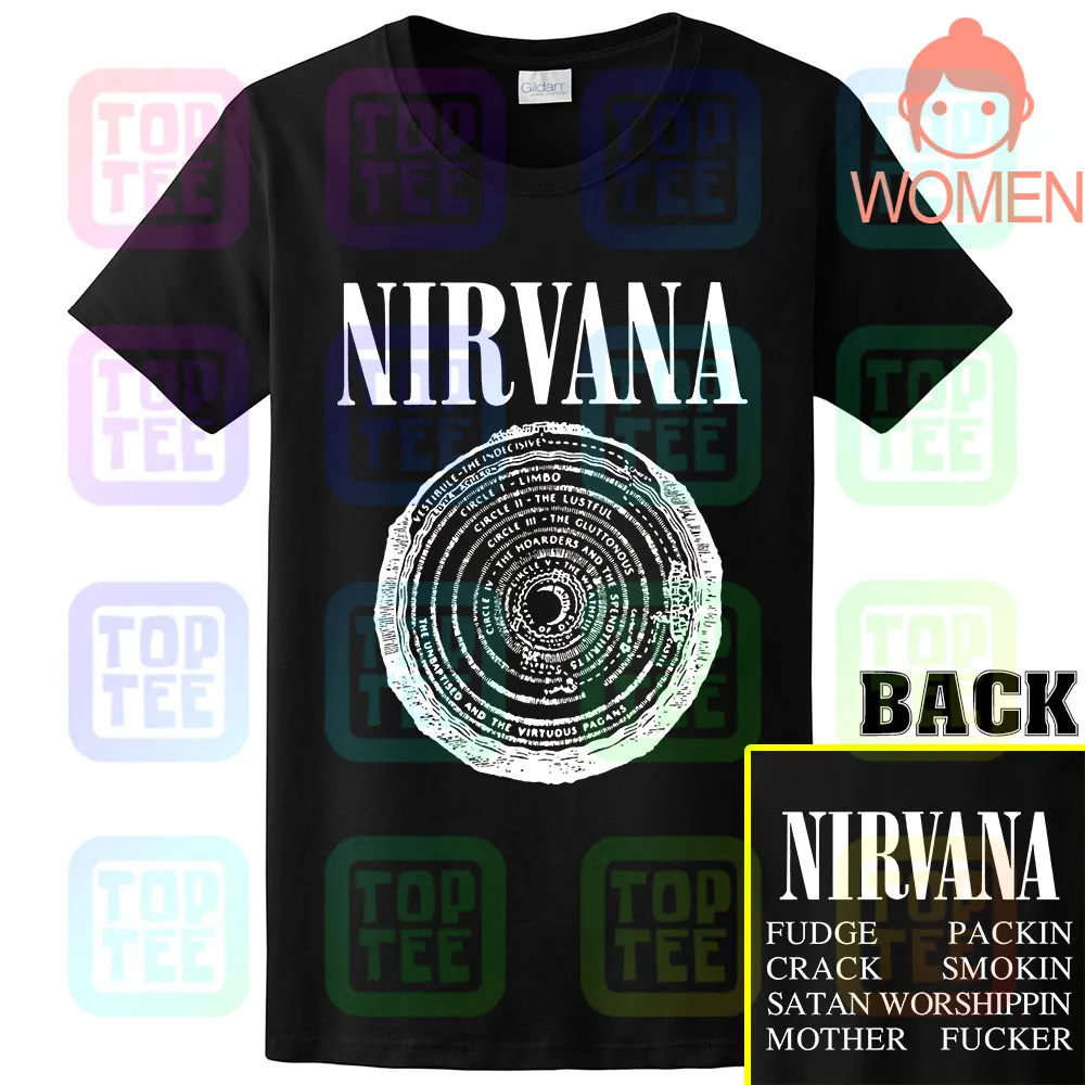 WOMEN-BLACK Футболка Nirvana 'In Utero'(круг - Цвет: WOMEN-BLACK