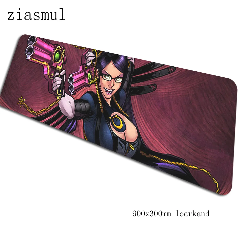 Bayonetta коврик для мыши геймер восхитительный 90x30 см notbook коврик для мыши игровой коврик для мыши Большой Прохладный коврик для мыши стол для компьютера padmouse коврики - Цвет: Size 900x300x2mm