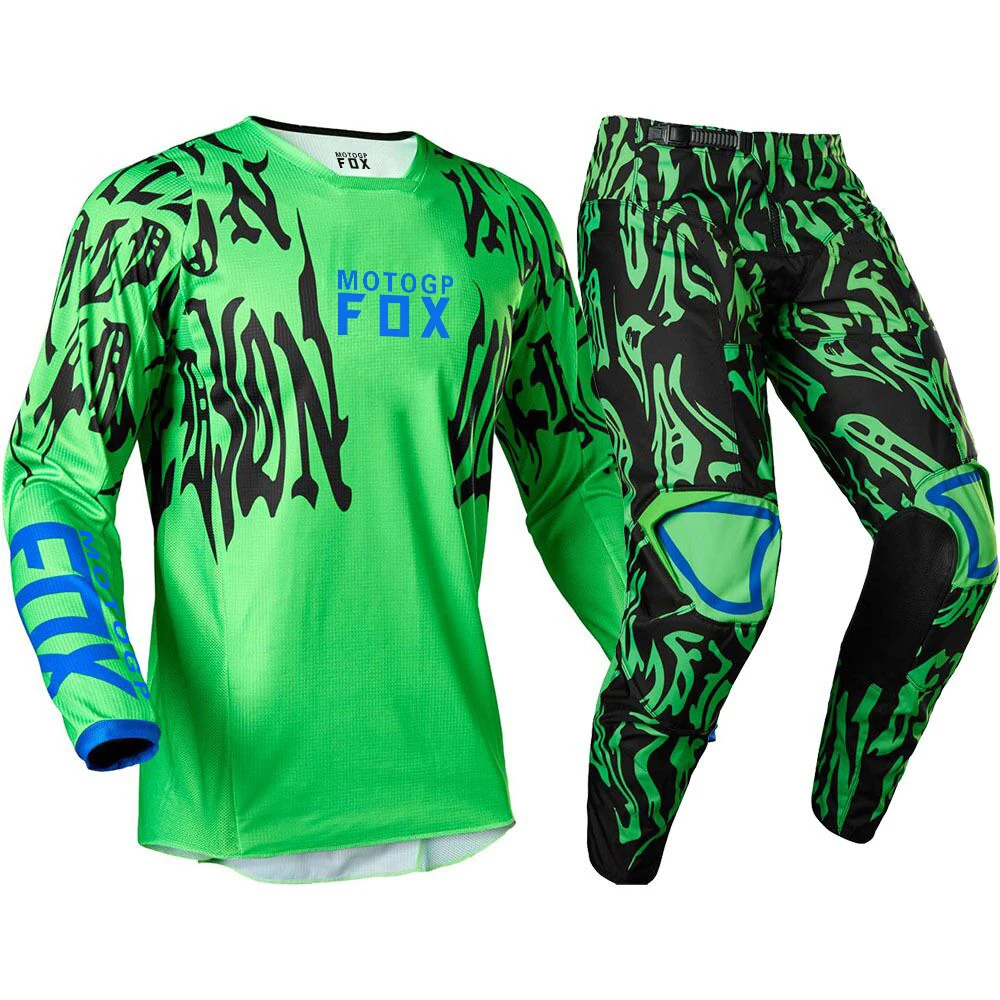 2022 Motogpfox FLEXAIR MIRER 180/360 202FLEXAIR черный/YPants Racing MX MTB BMX комплекты для горного велосипеда