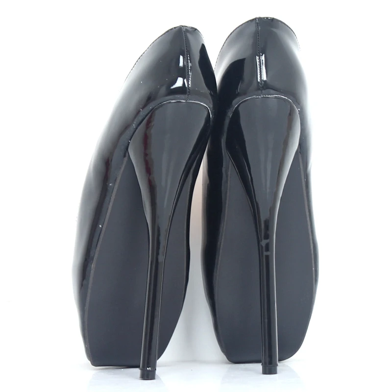 

Women Queen Ballet Spike High Heels Slip-On Patent Leather Boots Sexy Fetish Pointed Toe Pumps Dance Party Wedding Shoes