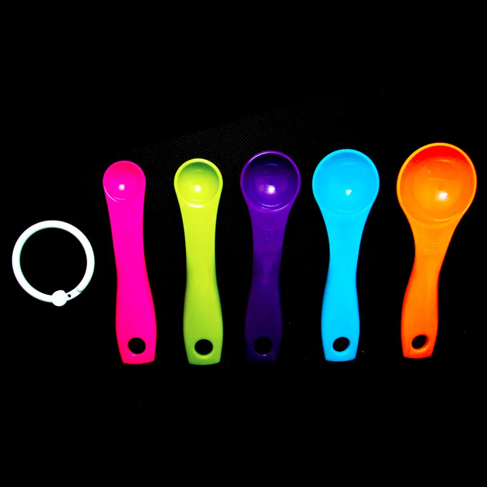 5Pcs Measuring Spoon Plastic Teaspoon Scoop Tablespoon Measuring Milk Powder Utensil Kitchen Tool