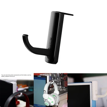 

Black Headphones' Stand Universal Headphone Headset Hanger Wall Hook PC Monitor Earphone Stand Rack Holder TXTB1