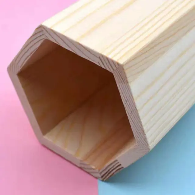Lovely Wooden Pen Holder Fashion Multifunctional Stationery Storage Box Office Organizer Simplicity Pencil Container 3