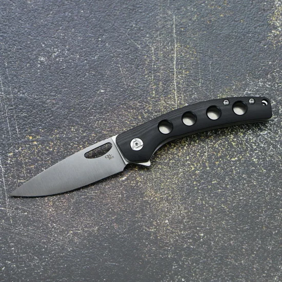 CH3530-G10 складной нож D2 лезвие G10 Ручка Кемпинг Открытый выживания Фрукты Карманный кухонный нож для резки мясника EDC - Цвет: Black handle