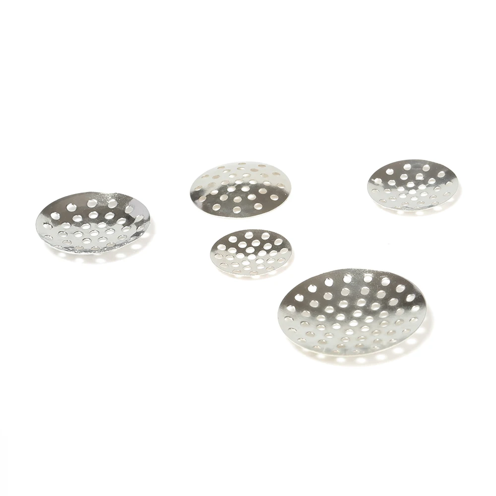 50pcs Brooch Base Brooches Bouquet Beading Back Holes Pad Cabochon Bezel Round Blank Tray Setting Beads DIY Jewelry Supplier