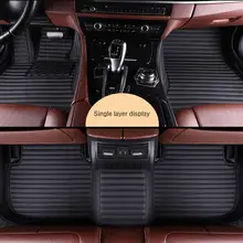 3D Автомобильные ножные коврики роскошные кожаные Коврики для Toyota BMW BENZ Mazda ford, Hyundai land cruiser Volkswagen Skoda Nissan