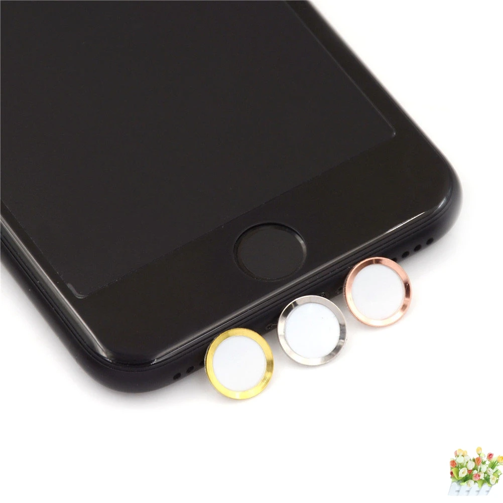 Для iPhone 5S, 5, se, 4, 6 S, 6s, 7 Plus, чехол, алюминиевый, роскошный, для телефона, для iPhone, кнопка домой, наклейка, защита сенсорного ID