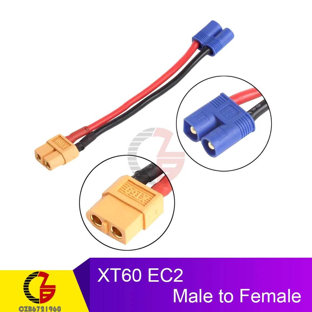 4pcs Adattatore di Connettore Femmina Spina Deans T a Connettore Maschio Spina XT60 per RC Car Plane Lipo Battery ESC