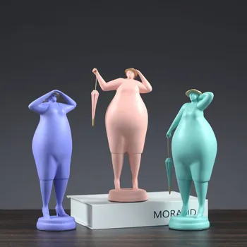 

Abstract Characters Statue Creative Morandi Sculpture Resin Art&Craft Hotel Home Living Room Desktop Decoration Office M4265