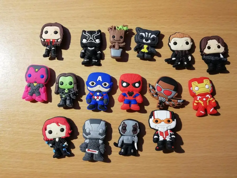 100 шт Marvel Мстители пвх магниты на холодильник кухонные памятки магнитные стикеры домашний декор магнит на холодильник детские подарки для вечеринок