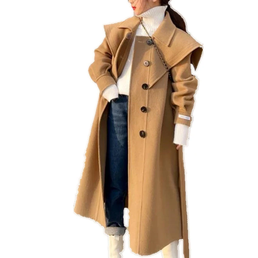Manteau En Laine Double Face Pour Enfants Mode D Hiver Bebe Fille Double Boutonnage X Long Melange De Laine Vetements Chauds D Exterieur Aliexpress