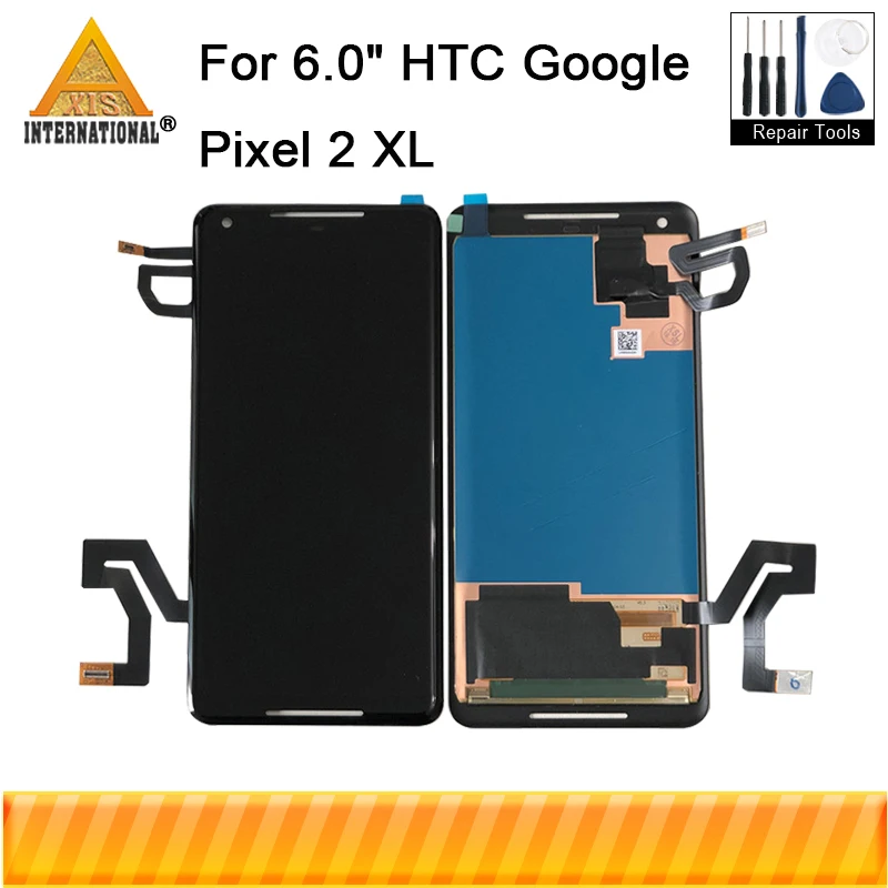 Axisinternational для 6," htc Google Pixel 2 XL ЖК-дисплей+ сенсорный дигитайзер для htc Google Pixel 2 XL в сборе