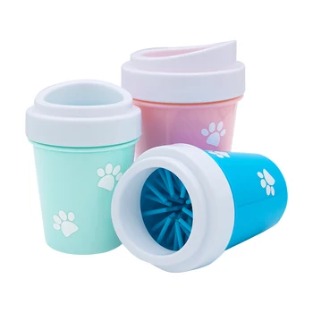 

Pet Dog Foot Cleaning Cup Paw Brush Clean Tool Soft Silicone Combs Portable Pet Foot Washer Cup Paw Cleaning Cups Pet Supplies