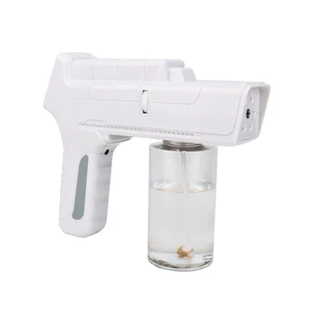 

350ML Wireless Atomizer Sterilization Sprayer Hand Rechargeable Household Steam Cleaners Disinfection Blue Light Spray Machine