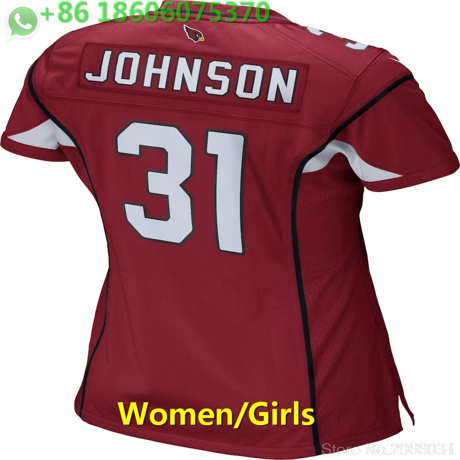 for women А+++ качество женщины 31 Давид Джонсон 32 Tyrann Mathieu Джерси Аризона - Цвет: for women