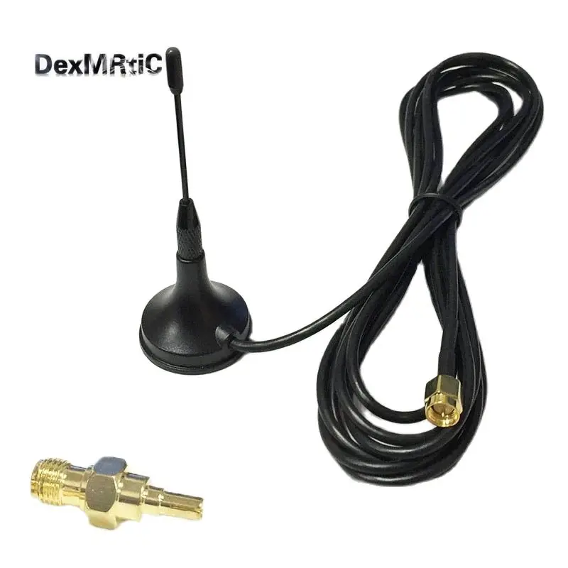 3G Antenna 3dBi 900-1800MHZ 3G GSM Aerial Antennas 3Meters SMA Male Connector + SMA Female Switch CRC9 Male RF Coax Adapter 10pcs 3meters k type mini connector thermocouple temperature probe sensor 50 350°c temperature sensing line