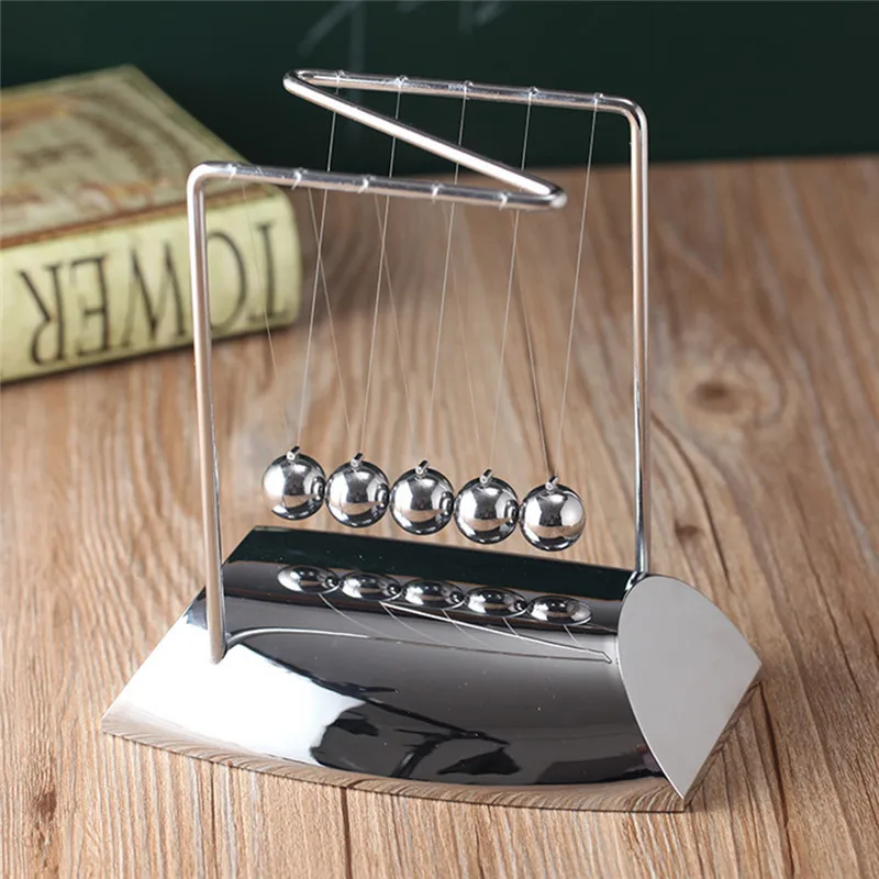 

Newtons Cradle Art Balance Ball Physics Pendulum Science Wave Office Desk Decor Creative gift Educational Toy Hot Sale