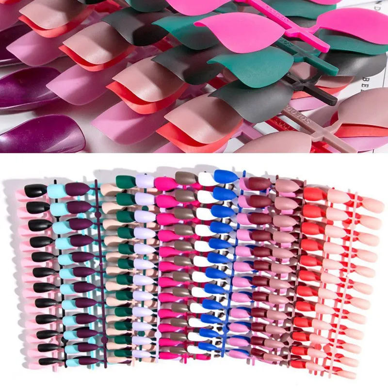 

Almond Nails Matte Cover Nails False Nails Press On Stiletto Full Fake Nail Manicure Nail Sticker