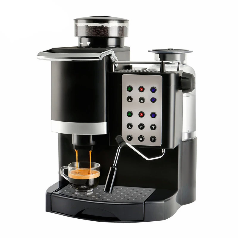 

Italy-type Automatic Espresso Coffee Machine Maker with Bean Grinder and Milk Frother 1 Year Warranty Including