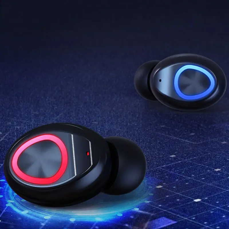 

V10 BT5.0 Wireless Earbud Waterproof Mini TWS LED Earphone InEar Stereo Headset E65A