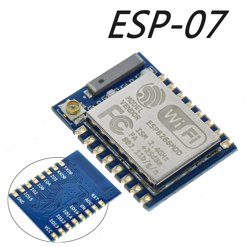 AEAK ESP8266 ESP-12F серийный WI-FI Моул ESP-01 ESP-07 ESP-12S ESP-12E W600 серийный WI-FI беспроводной модуль ESP32 беспроводной приемопередатчик - Цвет: ESP-07