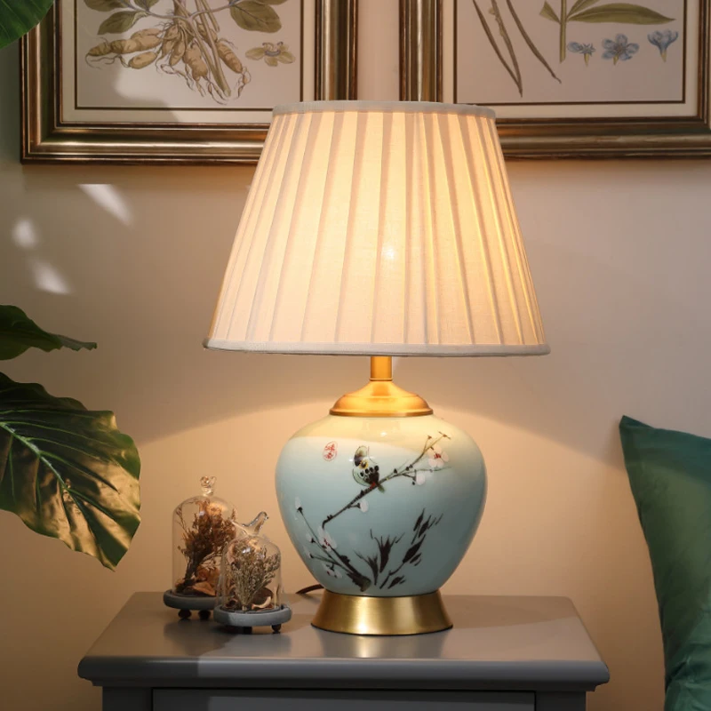 Современная настольная лампа для спальни гостиной светильник кровати